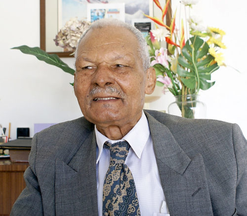NATIONAL HERO SIR KENNEDY SIMMONDS PAYS TRIBUTE TO LATE RONALD WEBSTER, FORMER CHIEF MINISTER OF ANGUILLA