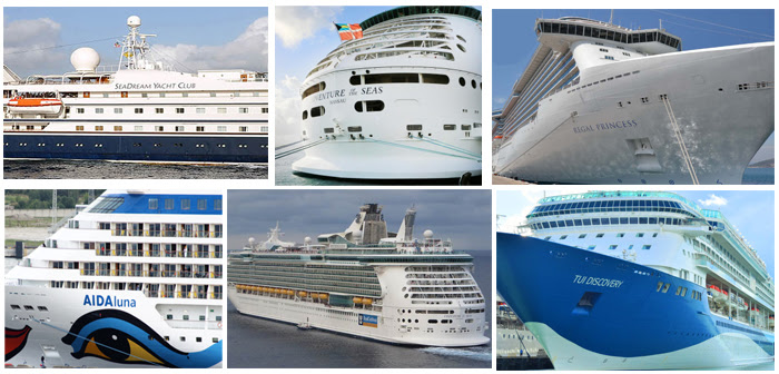 Unprecedented Cruise Ship Day!!! Six Cruise Ships On Thursday