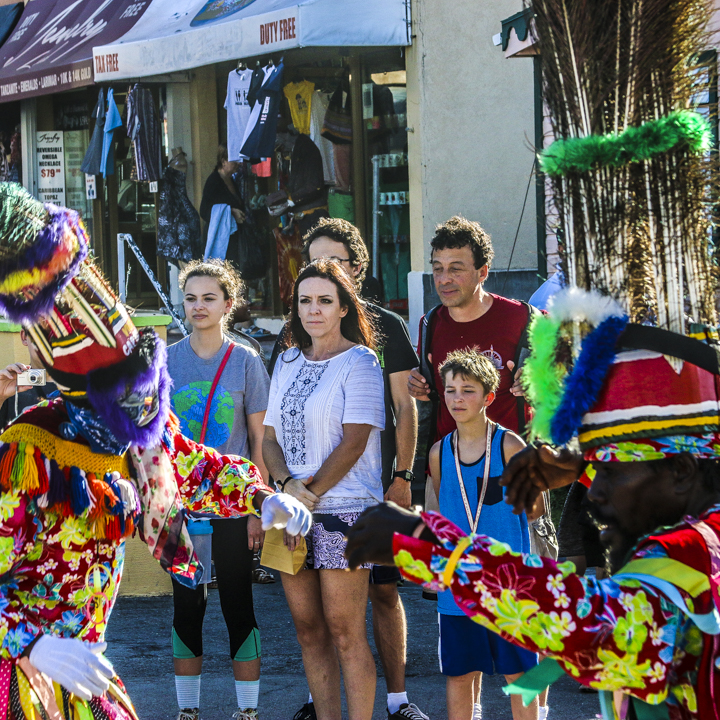 Local Masqueraders Entertaining tourists with their cultural display.