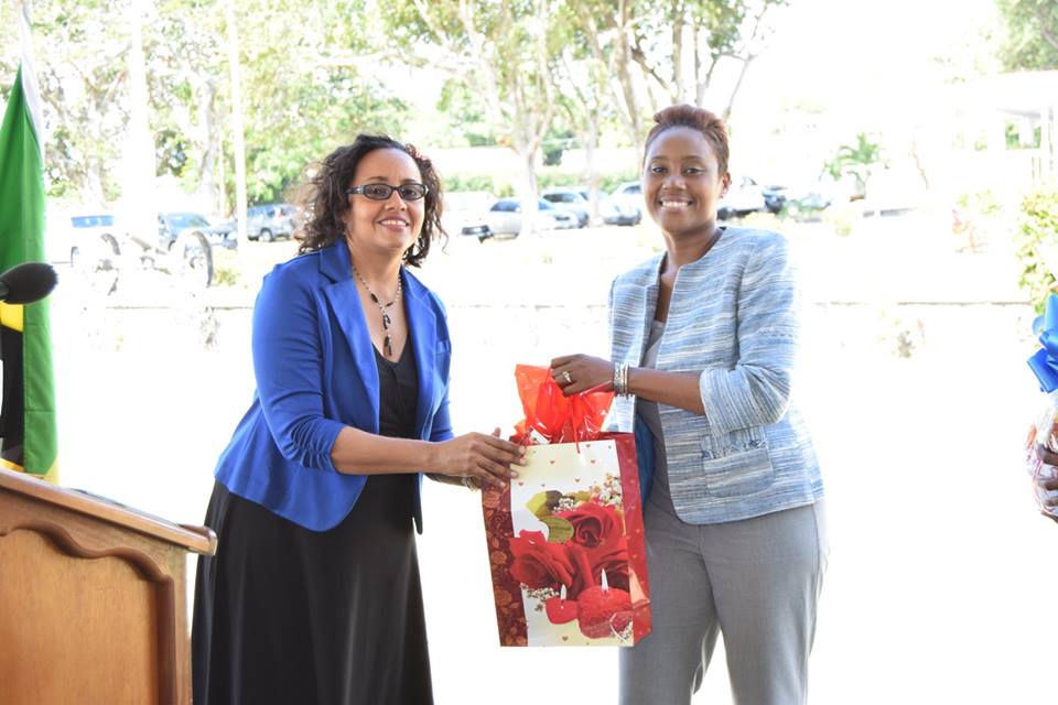 Senator Phipps and the Hon. Akilah Byron-Nisbett