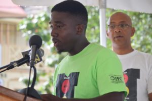 Kadeem Carty delivers powerful message at anti-crime youth