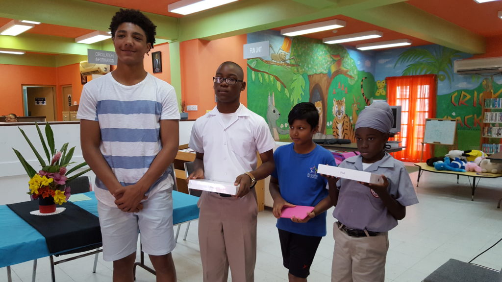 CHARLES A. HALBERT PUBLIC LIBRARY AWARDS THREE OUTSTANDING READERS IN READ-A-THON COMPETITION