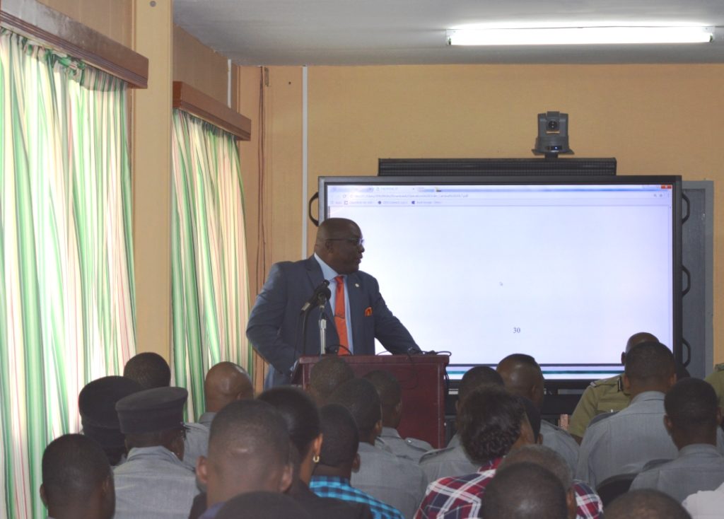 LET EXCELLENCE BE YOUR STANDARD, PM HARRIS URGES POLICE OFFICERS