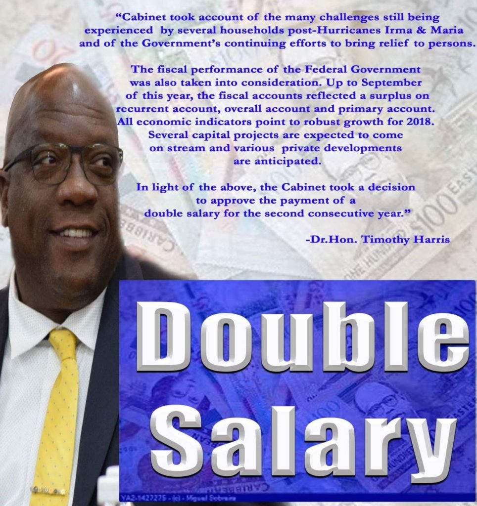 CIVIL SERVANTS HIGHLY APPRECIATIVE OF GOVERNMENT’S DECISION TO PAY A DOUBLE SALARY