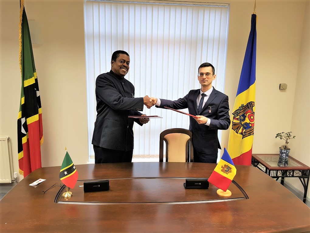 GOVERNMENTS OF ST. KITTS AND NEVIS AND REPUBLIC OF MOLDOVA SIGN JOINT VISA WAIVER AGREEMENT
