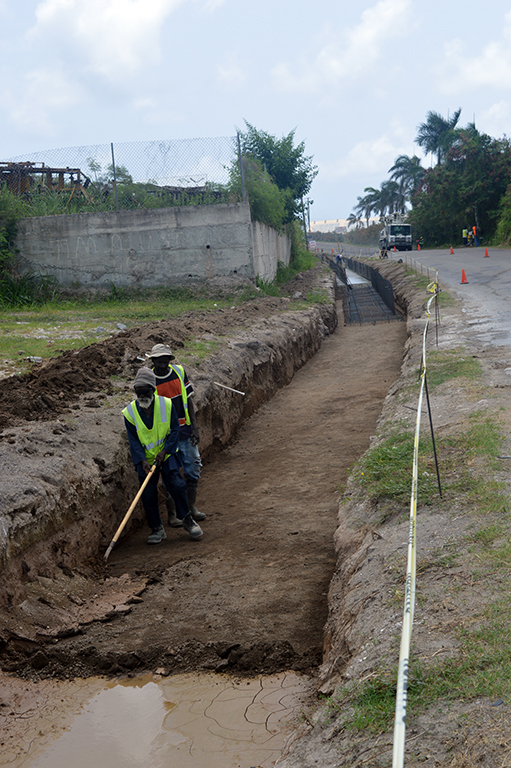 REHABILITATION WORK ON THE ISLAND’S MAIN ROAD IN ST. KITTS NOW IN FULL SWING