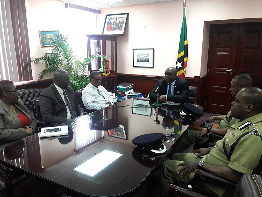 COMMISSIONER QUEELEY AND ACP MITCHELL WARMLY WELCOME VETERAN COPS TO ST. KITTS AND NEVIS