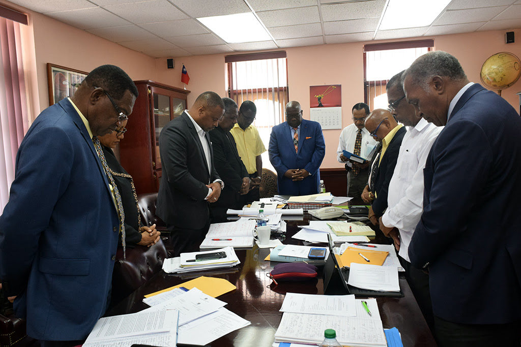 GOVERNMENT MINISTERS PARTICIPATE IN NATIONAL DAY OF PRAYER DURING CABINET MEETING