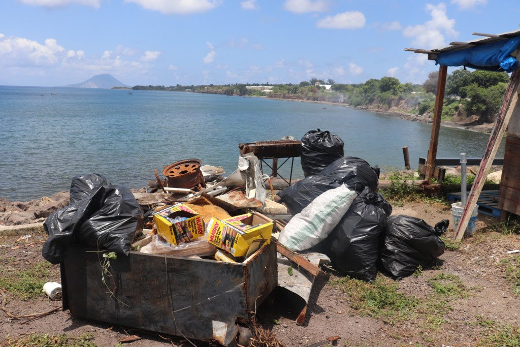 SCORES OF RESIDENTS ANSWER CALL TO CLEAN UP BAYS IN SANDY POINT, ST. KITTS