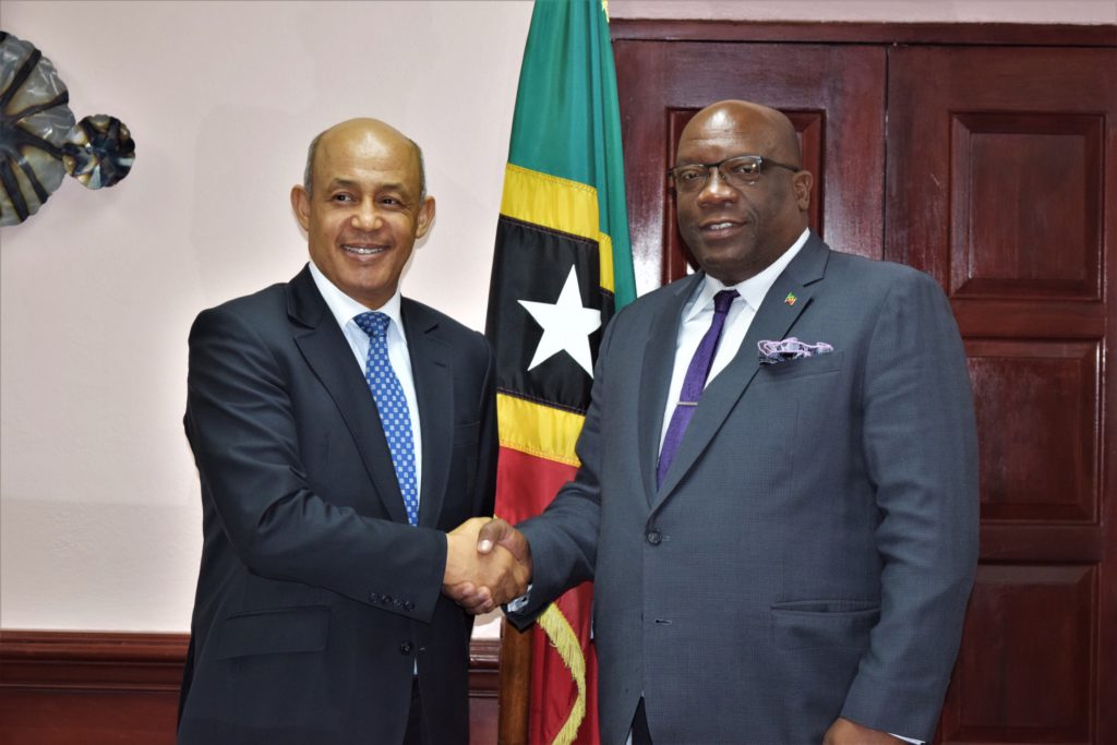 PRIME MINISTER HARRIS AND H.E. KADMIRI ADVANCE BILATERAL RELATIONS BETWEEN ST. KITTS AND NEVIS AND THE KINGDOM OF MOROCCO