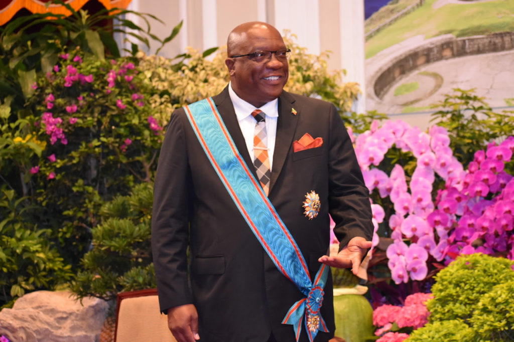 Brief Remarks by Dr. the Hon. Timothy Harris Prime Minister of St. Kitts and Nevis On the Occasion of Being Conferred The Order of Propitious Clouds with Special Grand Cordon Taiwan, 16th April 2019