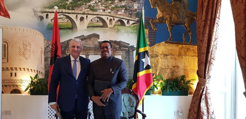 ST. KITTS AND NEVIS AND REPUBLIC OF ALBANIA SIGN VISA WAIVER AGREEMENT