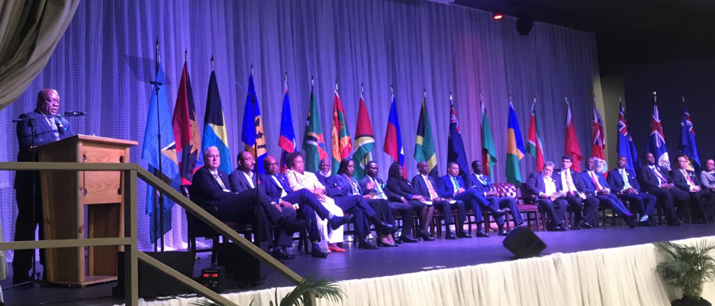 REMARKS BY THE OUTGOING CHAIRMAN OF THE CARIBBEAN COMMUNITY (CARICOM), DR. THE HON. TIMOTHY HARRIS AT THE OPENING OF THE FORTIETH REGULAR MEETING OF THE CONFERENCE OF HEADS OF GOVERNMENT OF THE CARIBBEAN COMMUNITY