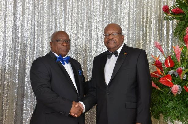 PRIME MINISTER HARRIS HAILS THE LEADERSHIP OF HIS EXCELLENCY THE GOVERNOR GENERAL SIR S. W. TAPLEY SEATON
