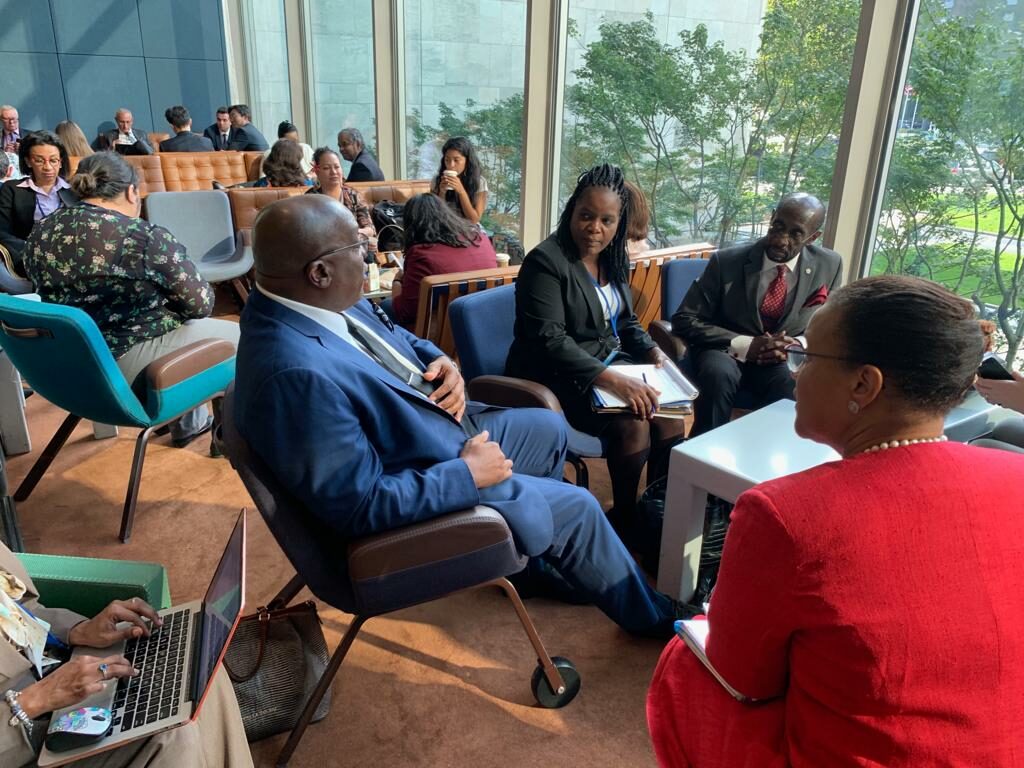 PM HARRIS DISCUSSES SMALL ISLAND DEVELOPING STATES WITH THE SECRETARY-GENERAL OF THE COMMONWEALTH