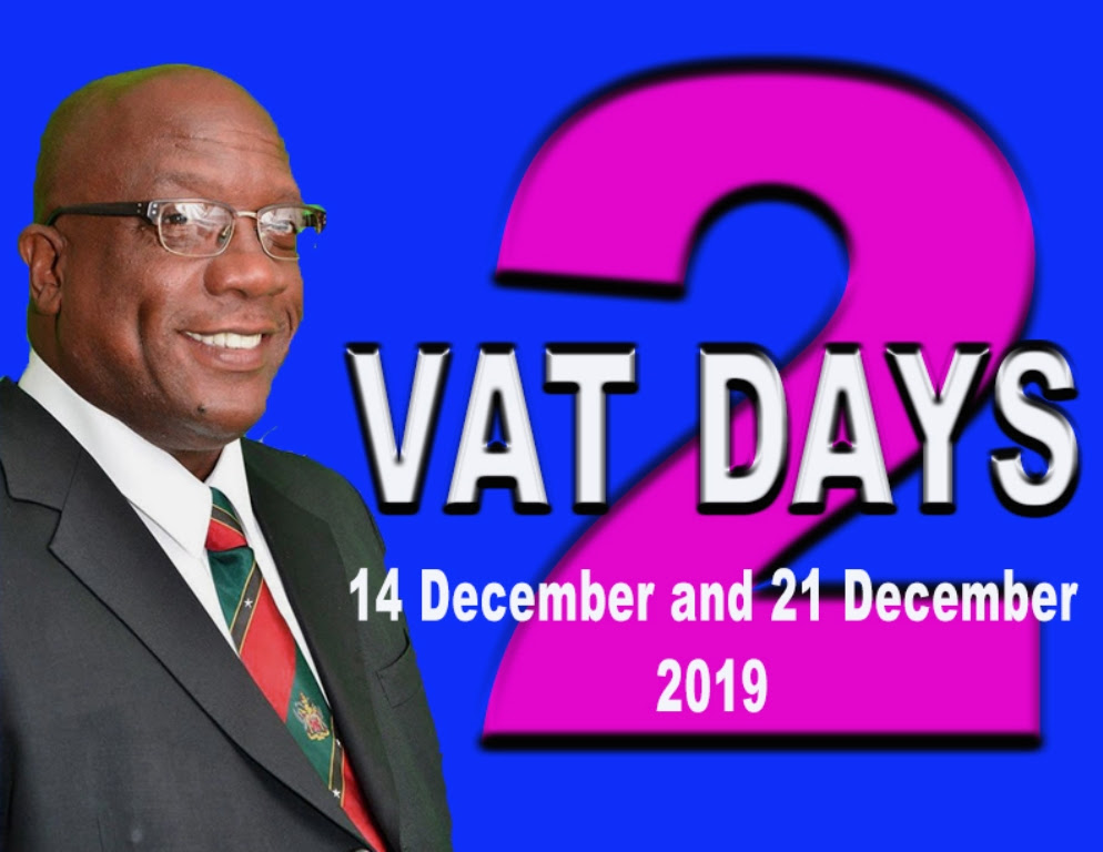 DECEMBER 14 AND 21 CONFIRMED AS DISCOUNTED VAT RATE DAYS IN ST. KITTS AND NEVIS