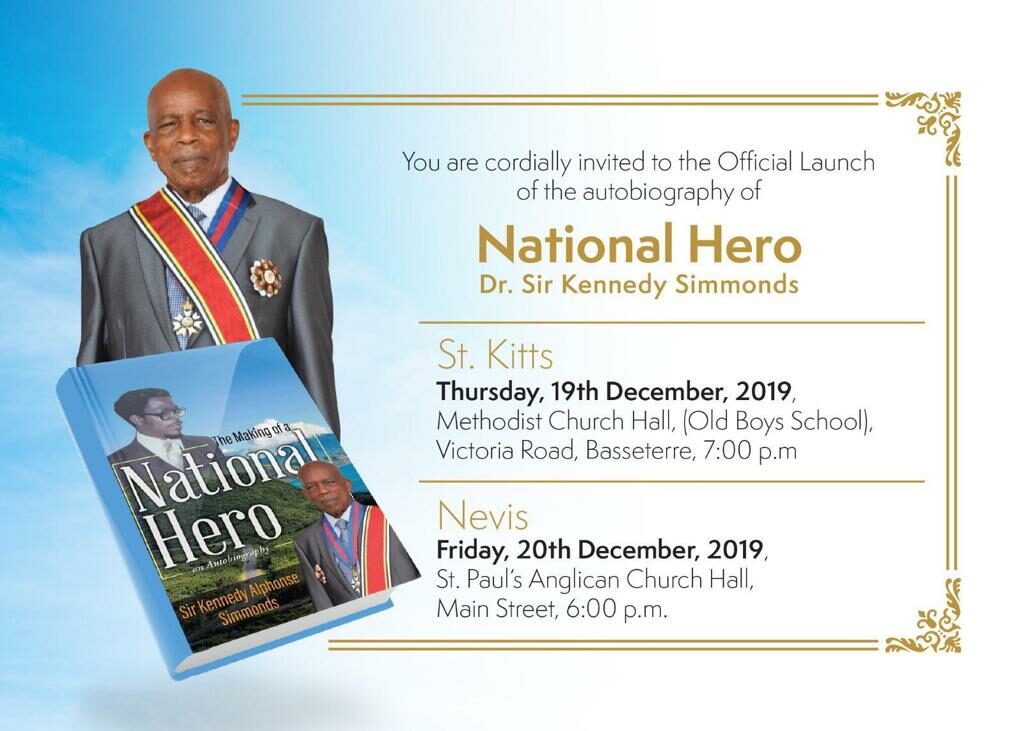 Simmonds to launch “Making of a National Hero” this week
