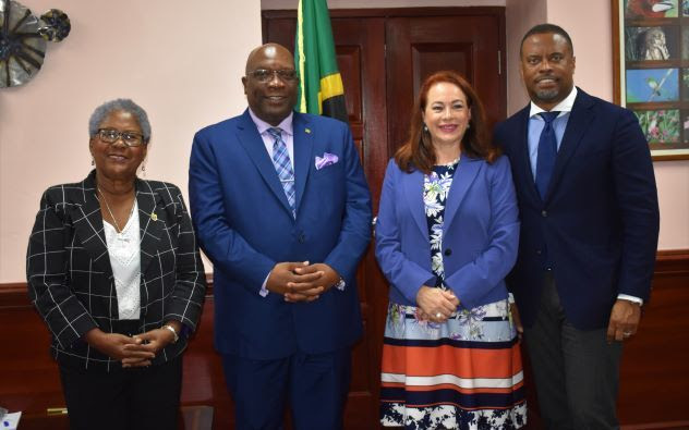 OAS SECRETARY-GENERAL CANDIDATE, MARIA FERNANDA ESPINOSA, PAYS COURTESY CALL ON PRIME MINISTER HARRIS