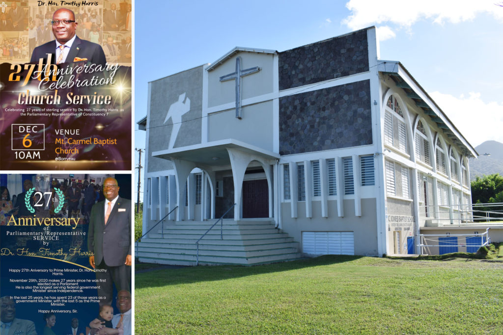 PM Harris to worship at Mount Carmel Baptist Church as he celebrates combined anniversaries