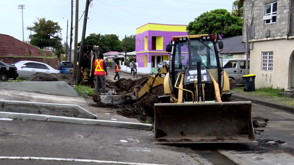 WATER SERVICES DEPARTMENT LAYING ABOUT 10,000 FEET OF NEW WATER DISTRIBUTION LINES IN SANDY POINT