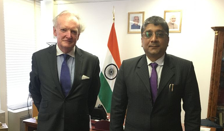 St. Kitts & Nevis and India Ambassadors to UNESCO confer in Paris