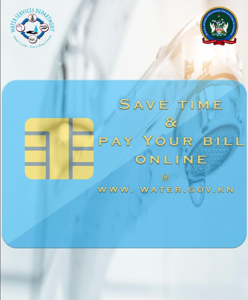 ST. KITTS WATER SERVICES DEPARTMENT INTRODUCES E-BILL PAYMENT