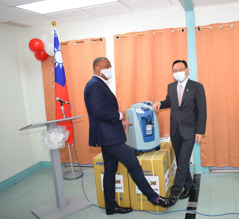 20 OXYGEN CONCENTRATORS DONATED TO ST. KITTS AND NEVIS FROM THE REPUBLIC OF CHINA (TAIWAN) TO STRENGTHEN HEALTHCARE SYSTEM