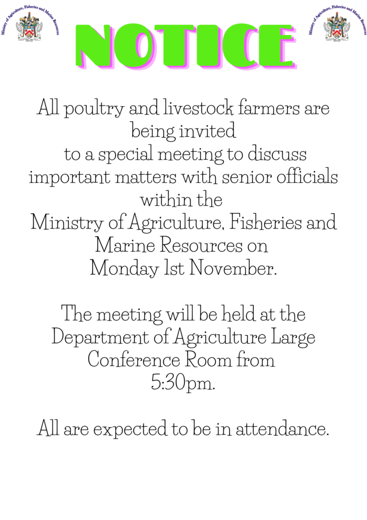 BULLETIN FOR LIVESTOCK & POULTRY FARMERS