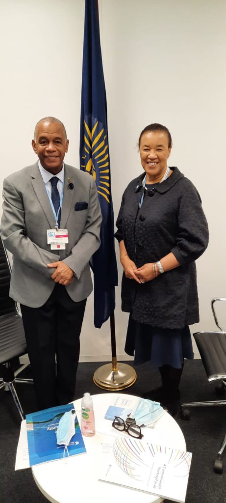 St Kitts and Nevis’ Environment Minister Meets With Commonwealth Secretary-General