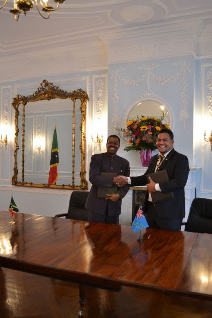 Saint Kitts and Nevis and Tuvalu establish Diplomatic Relations