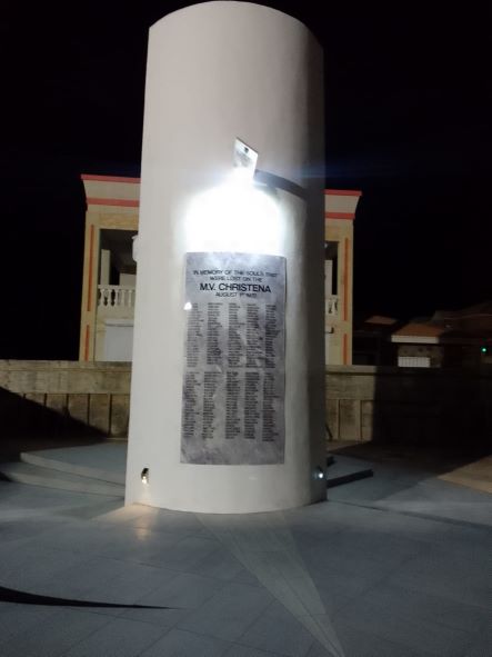 COMPLETED CHRISTENA MONUMENT IN BASSETERRE TO BE COMMISSIONED AT A LATER DATE