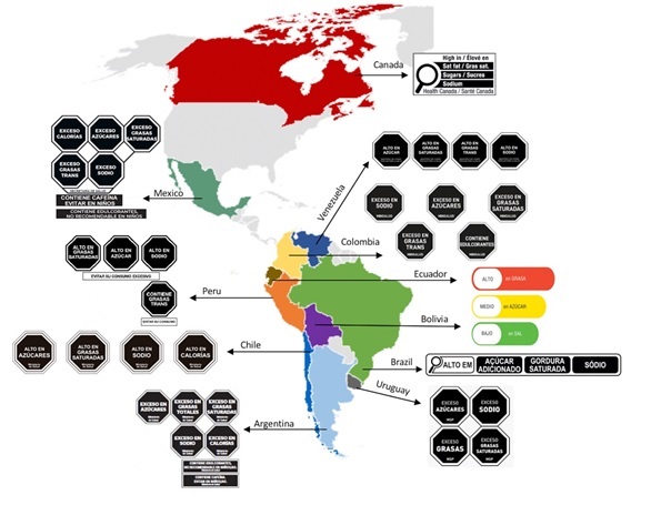 Adoption of front-of-pack nutrition warnings can help decrease obesity, cardiovascular disease, type-2 diabetes and some cancers in the Americas