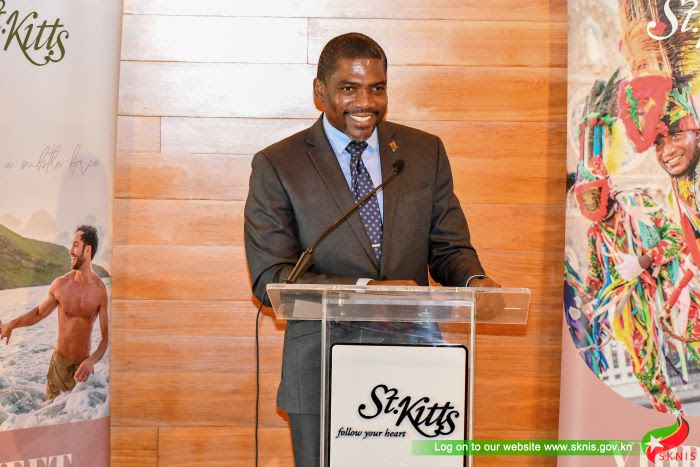 PRIME MINISTER DR. DREW HIGHLIGHTS PROBLEMS OF REGIONAL TRAVEL WHILE WELCOMING CARIBBEAN AIRLINES TO THE FEDERATION