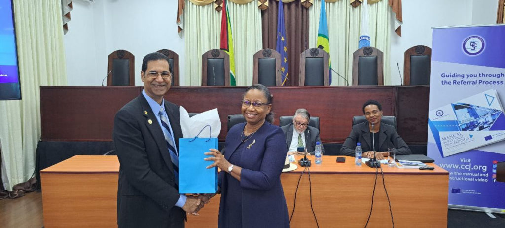 Judicial Officers and Bar Association Members in Guyana Receive Training on the CCJ’s Original Jurisdiction