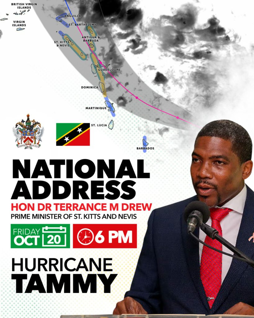 Prime Minister Hon Dr. Terrance Drew’s National Address on the passage of Hurricane Tammy