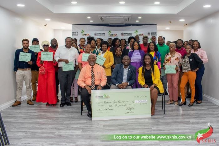 FORTY SMALL BUSINESS ENTREPRENEURS IN ST. KITTS AND NEVIS AWARDED WITH 40/40 BOOSTER GRANT