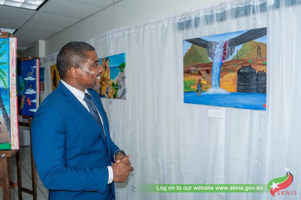 YOUTH ART EXHIBITION LEAVES INDELIBLE MARK ON PRIME MINISTER DR. DREW