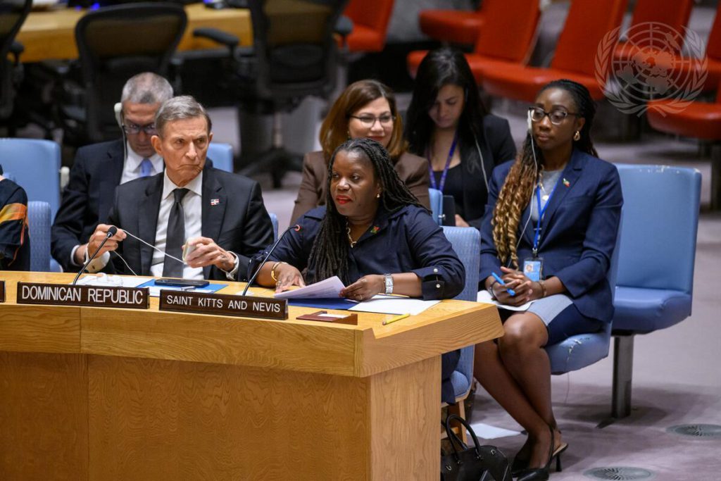 Permanent Representative of St. Kitts and Nevis Addresses UN Security Council as CARICOM Caucus Chair