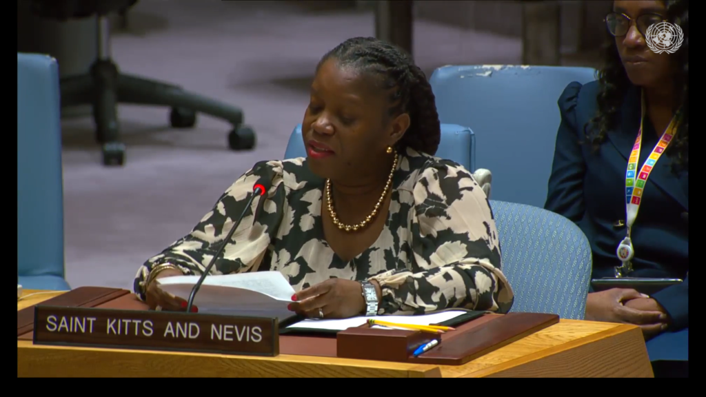 St. Kitts and Nevis Adds Voice to Global Call to Action on Conflict and Crime Prevention at the UN Security Council